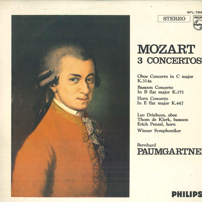 LP Record MOZART, WIENER SYMPHONIKER, BERNHAR - 3 Concertos SFL7899 PHILIPS Japan Classical Used
LP Record MOZART, WIENER SYMPHONIKER, BERNHAR - 3 Concertos SFL7899 PHILIPS Japan Classical Used