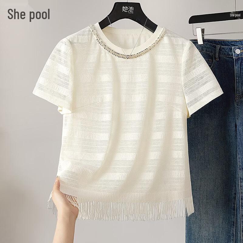 Women s Tassel & Webbing Detail Short Sleeve T-shirt XL
Women s Tassel & Webbing Detail Short Sleeve T-shirt XL