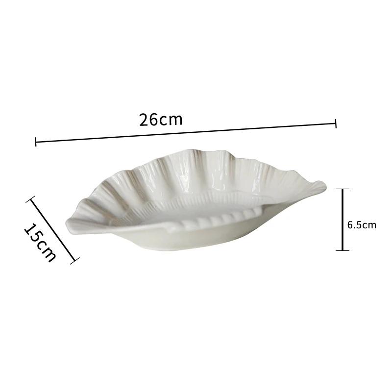 Креативная керамическая тарелка Shell, легкая, роскошная, ресторанная, салатная тарелка, домашняя, вкусная, глубокая тарелка, изысканная, уникальная посуда
Креативная керамическая тарелка Shell, легкая, роскошная, ресторанная, салатная тарелка, домашняя, вкусная, глубокая тарелка, изысканная, уникальная посуда