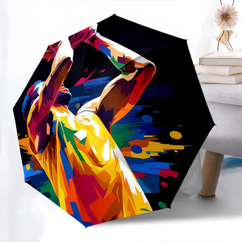1pc Colorful Basketball Player Automatic Opening/Closing Umbrella, Portable Folding Design with Iron Frame, Perfect for Fans, Travelers, Daily Use, Fe
1pc Colorful Basketball Player Automatic Opening/Closing Umbrella, Portable Folding Design with Iron Frame, Perfect for Fans, Travelers, Daily Use, Fe