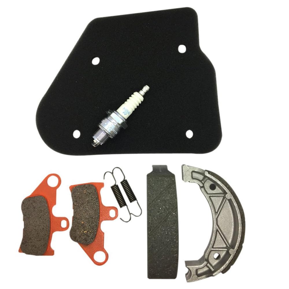 Remote Control Jog ZR CV50ZR 5PT1 2 Front and Rear Brake Pads, Shoes, Air Filter, NGK Spark Plugs BPR7HS Replacement Parts Set (A-BPK-404-RS221)
Remote Control Jog ZR CV50ZR 5PT1 2 Front and Rear Brake Pads, Shoes, Air Filter, NGK Spark Plugs BPR7HS Replacement Parts Set (A-BPK-404-RS221)