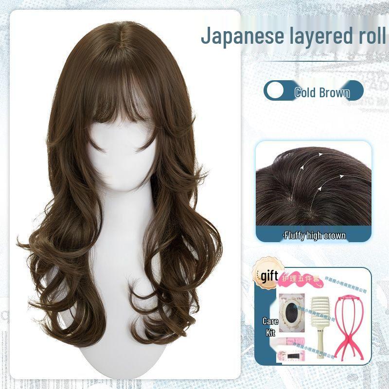 Japanese Sweet Lolita Full Head Wig for Women - High-Layered Long Curly Anime-Style Jellyfish Fluffy Hair
Japanese Sweet Lolita Full Head Wig for Women - High-Layered Long Curly Anime-Style Jellyfish Fluffy Hair