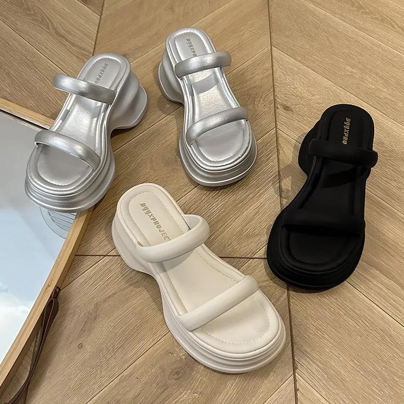 2025 Summer Chunky Women Slipper Fashion Comfort Ladies Open Toe Soft Sole Platform Flats Slides Beach Sandal Shoes Zapatillas 40 срібний
2025 Summer Chunky Women Slipper Fashion Comfort Ladies Open Toe Soft Sole Platform Flats Slides Beach Sandal Shoes Zapatillas 40 срібний