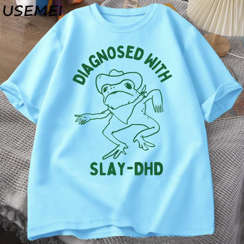 Diagnosed with Slaydhd Women Unisex Cotton Tshirts Funny Travel Clothing Summer Frog Graphic Tshirt Unisex Short Sleeve Tees 4XL
Diagnosed with Slaydhd Women Unisex Cotton Tshirts Funny Travel Clothing Summer Frog Graphic Tshirt Unisex Short Sleeve Tees 4XL