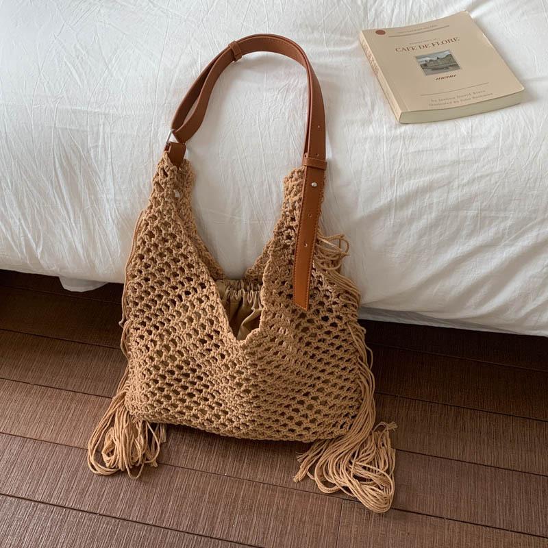 2025 новая ретро сумка с бахромой женская полая плетеная сумка для пляжа сумка-тоут на плечо для женщин Sen Meng 39*1*40 хаки
2025 новая ретро сумка с бахромой женская полая плетеная сумка для пляжа сумка-тоут на плечо для женщин Sen Meng 39*1*40 хаки