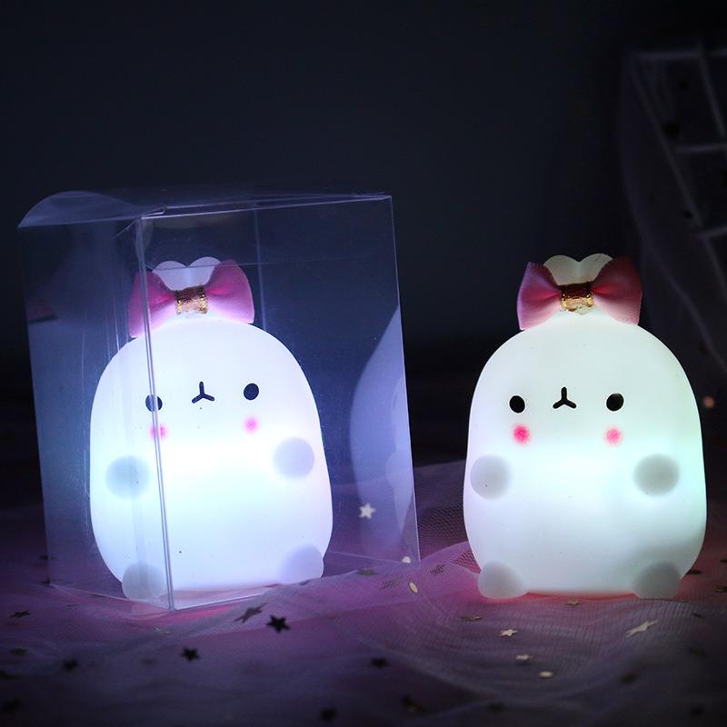 Светодиодный ночник милый кролик мультфильм животные прозрачная коробка перезаряжаемый для подарков на день рождения градиентный свет фиолетовый
Светодиодный ночник милый кролик мультфильм животные прозрачная коробка перезаряжаемый для подарков на день рождения градиентный свет фиолетовый
