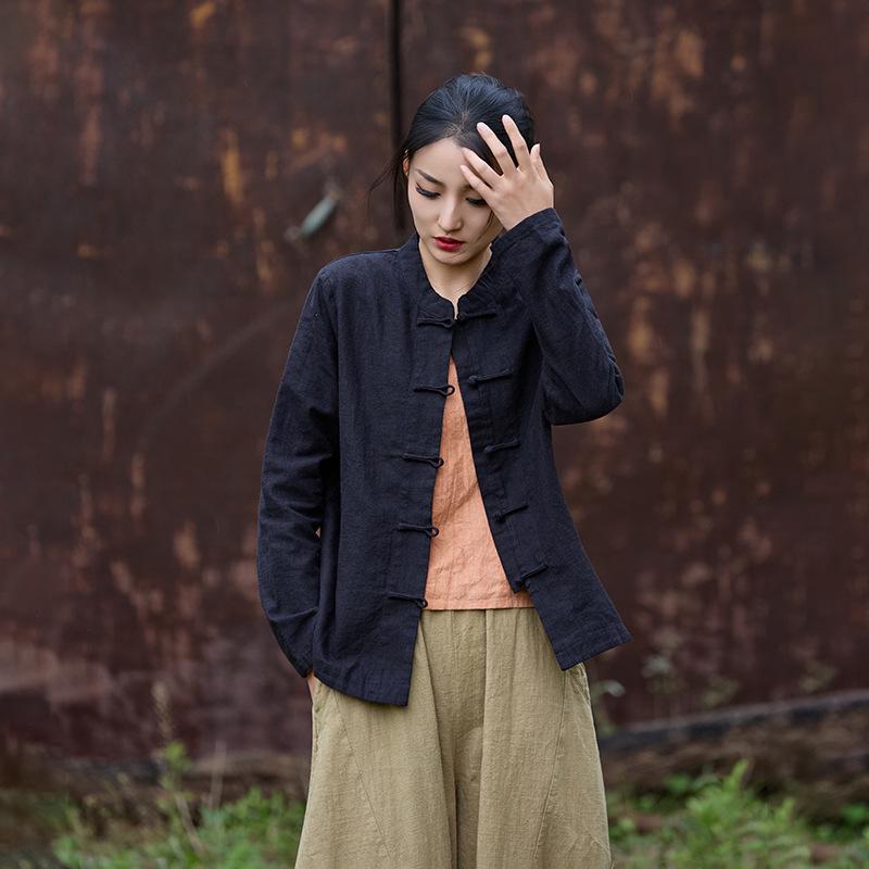 25 Autumn New Women s Tang Suit: Elegant Small Stand-up Collar, Frog Button Tea Ceremony Shirt, Slimming Zen Cardigan L
25 Autumn New Women s Tang Suit: Elegant Small Stand-up Collar, Frog Button Tea Ceremony Shirt, Slimming Zen Cardigan L