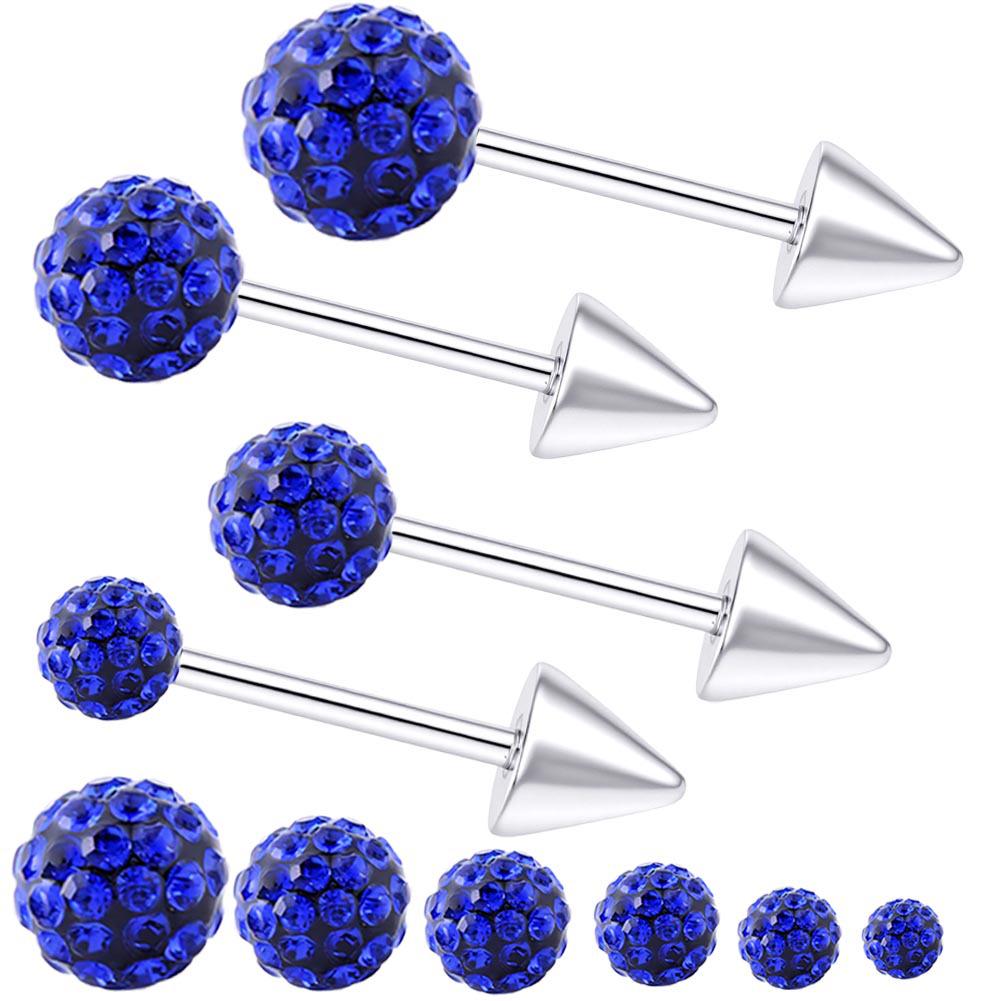 Conical Head Drill Ball Ear Cuff: Fashion Demon Stud Piercing Jewelry 5mm/each
Conical Head Drill Ball Ear Cuff: Fashion Demon Stud Piercing Jewelry 5mm/each