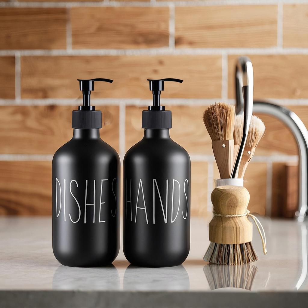 500ml Refillable Kitchen Hands Soap and Dishes Detergent Storage Bottle with Dish Brush,Body Wash,Conditioner
500ml Refillable Kitchen Hands Soap and Dishes Detergent Storage Bottle with Dish Brush,Body Wash,Conditioner