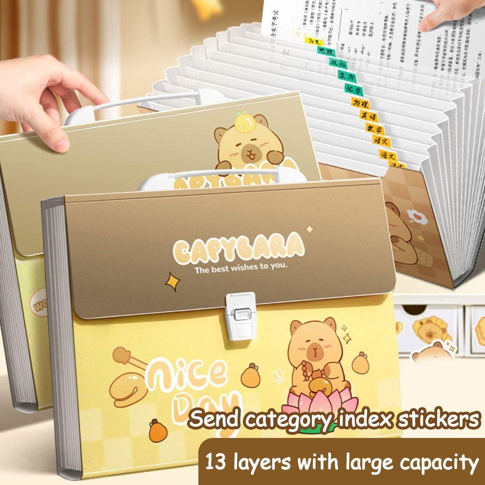 13 Layer Capibara Document Folder Test Paper Storage Bag for Students and Office Workers A
13 Layer Capibara Document Folder Test Paper Storage Bag for Students and Office Workers A