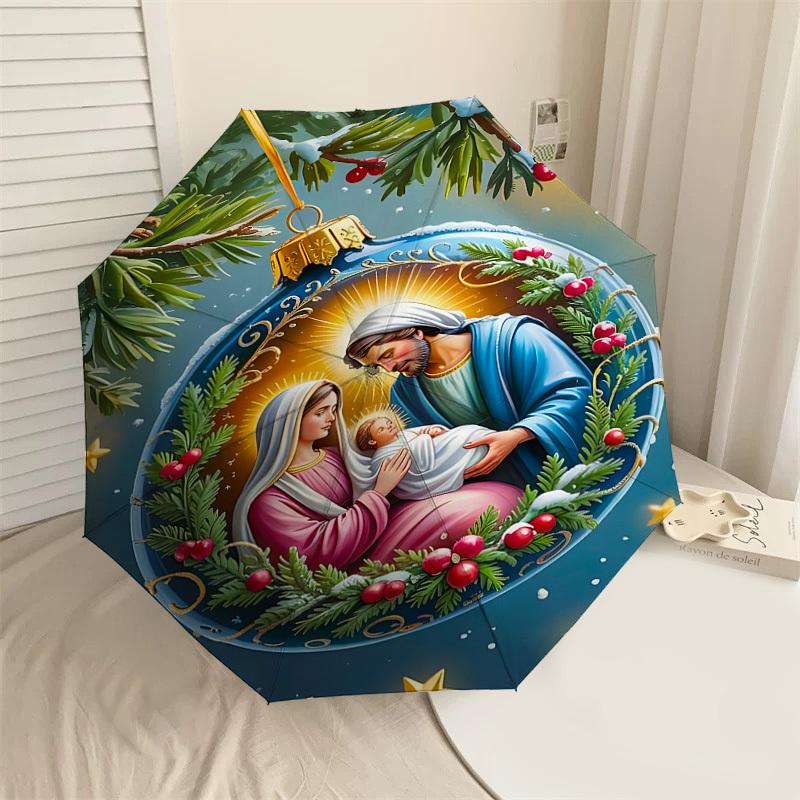 1PC Christmas ornament, nativity sceneAutomatic Open/Close Umbrella with Windproof, 8-Rib Sturdy Canopy, Durable Ribs, Fashionable Design1314A
1PC Christmas ornament, nativity sceneAutomatic Open/Close Umbrella with Windproof, 8-Rib Sturdy Canopy, Durable Ribs, Fashionable Design1314A