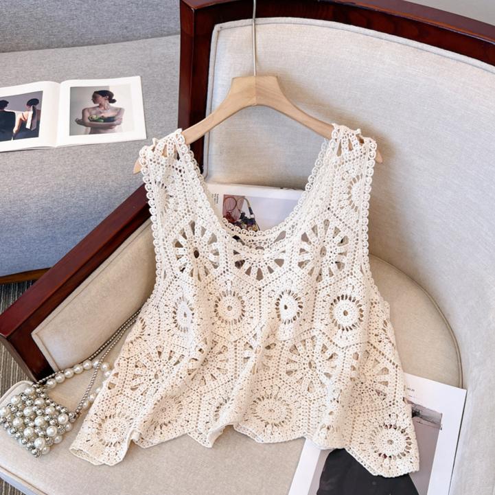 DIMANAF 2026 New T-Shirt Women Sleeveless Knitting Lace Vest O-Neck Hollow Summer Style Basic Tops Tees Loose Clothing One Size белый
DIMANAF 2026 New T-Shirt Women Sleeveless Knitting Lace Vest O-Neck Hollow Summer Style Basic Tops Tees Loose Clothing One Size белый