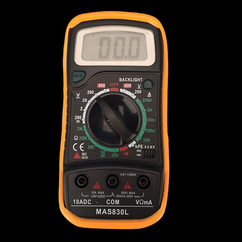 OLOMM MAS830L Backlit Digital Multimeter
OLOMM MAS830L Backlit Digital Multimeter