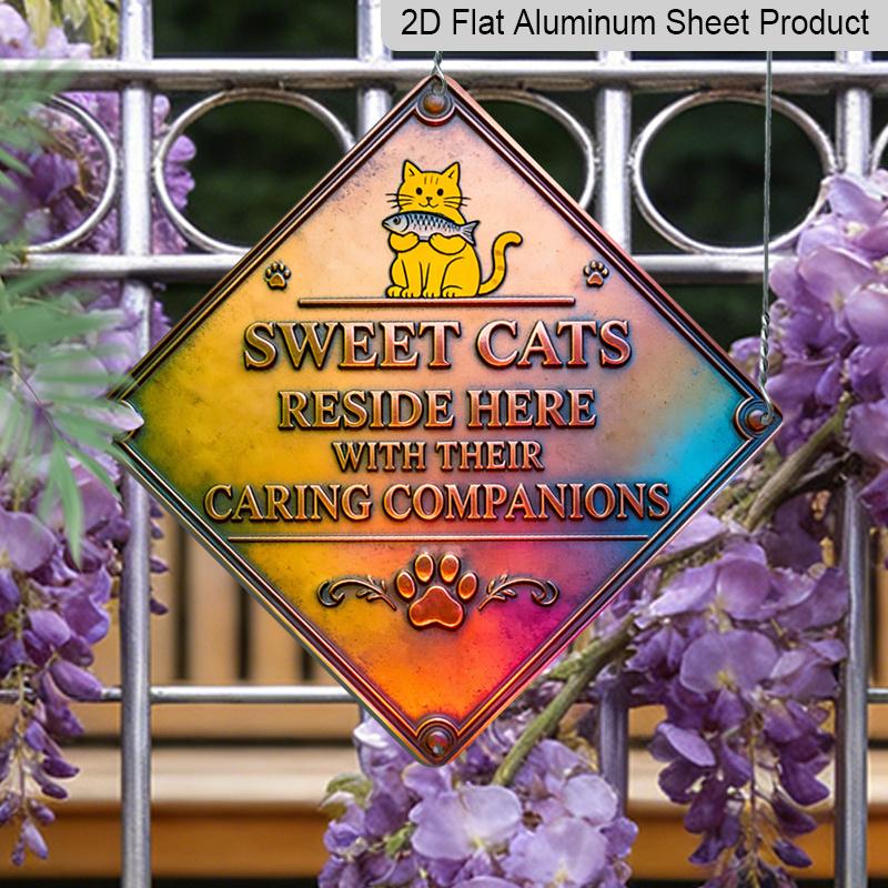 2D Flat - 1pc Design Featuring A Cat Companionship Theme, This Vintage Metal Sign, Makes A Perfect Home Decor Gift for Cat Lovers, Suitable for 20*20cm
2D Flat - 1pc Design Featuring A Cat Companionship Theme, This Vintage Metal Sign, Makes A Perfect Home Decor Gift for Cat Lovers, Suitable for 20*20cm