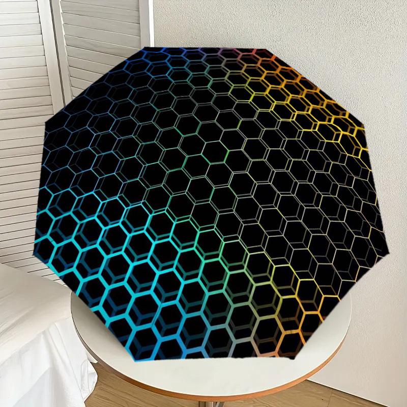 1pc Honeycomb Pattern Gradient Colors Umbrella with Plastic Handle,Suitable for All Seasons Home Travel Outdoor UmbrellaDD018
1pc Honeycomb Pattern Gradient Colors Umbrella with Plastic Handle,Suitable for All Seasons Home Travel Outdoor UmbrellaDD018