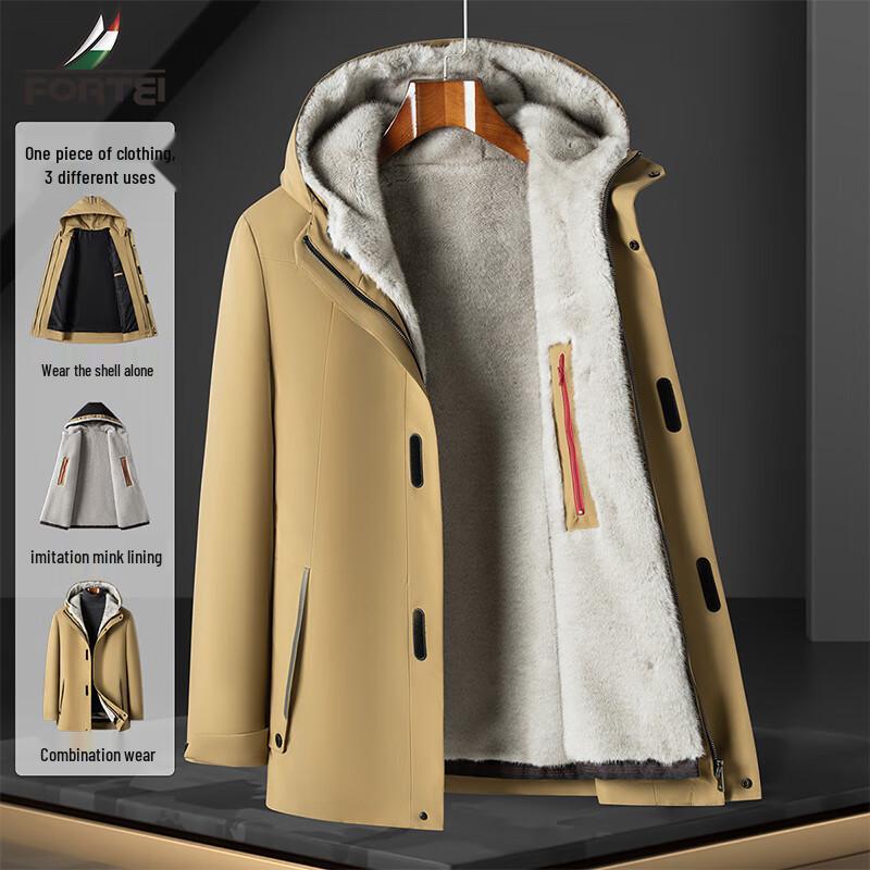 Мужская парка 3-в-1 с капюшоном и подкладкой из искусственной норки Futing 3XL 56(190/104A)
Мужская парка 3-в-1 с капюшоном и подкладкой из искусственной норки Futing 3XL 56(190/104A)