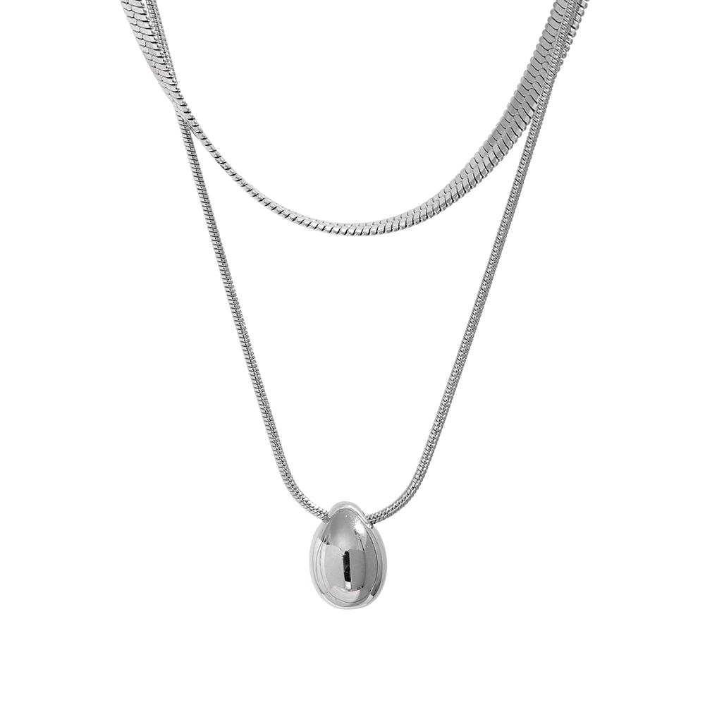 Yhpup Snake Chain Double Layer Stainless Steel Water Drop Pendant Necklace for Women Statement Gold Color Jewelry Waterproof
Yhpup Snake Chain Double Layer Stainless Steel Water Drop Pendant Necklace for Women Statement Gold Color Jewelry Waterproof