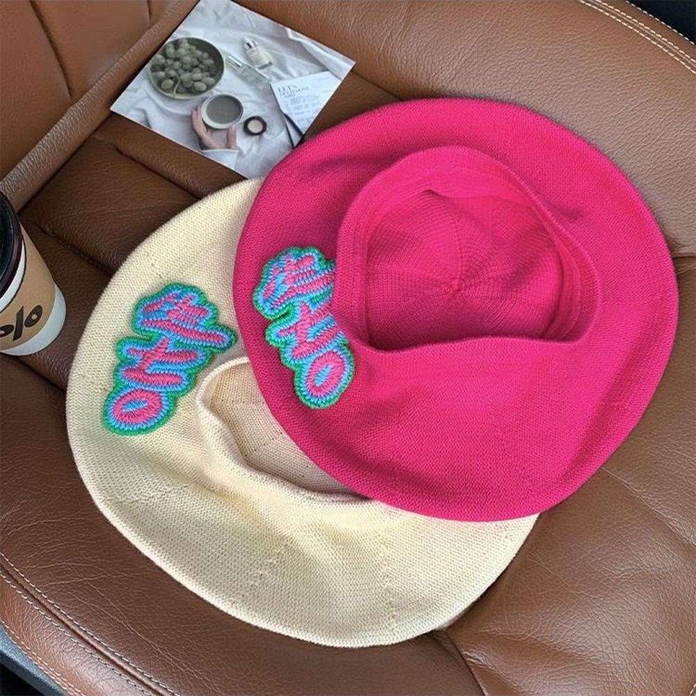 Embroidery Letter Artist Cap Pumpkin Shape British Cap Letter Knitted Beret Hat Winter/Autumn
Embroidery Letter Artist Cap Pumpkin Shape British Cap Letter Knitted Beret Hat Winter/Autumn