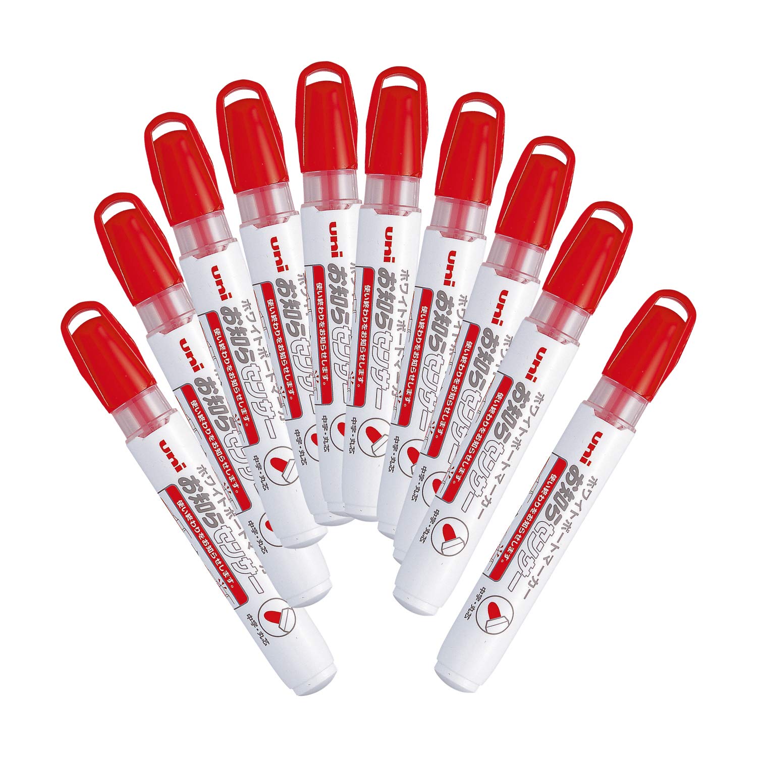 Mitsubishi Pencil Whiteboard Marker Notification Sensor Medium Point Round Grid Red 10 шт. PWB1204M.15
Mitsubishi Pencil Whiteboard Marker Notification Sensor Medium Point Round Grid Red 10 шт. PWB1204M.15