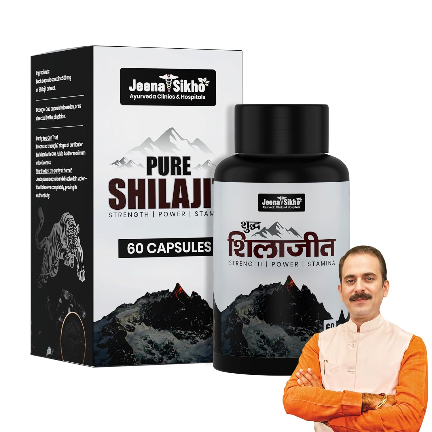 Jeena Sikho Shuddh Shilajit Capsules 500 Mg Fulvic Acid Formula For Energy Strength Stamina 60 Count Daily Use
Jeena Sikho Shuddh Shilajit Capsules 500 Mg Fulvic Acid Formula For Energy Strength Stamina 60 Count Daily Use