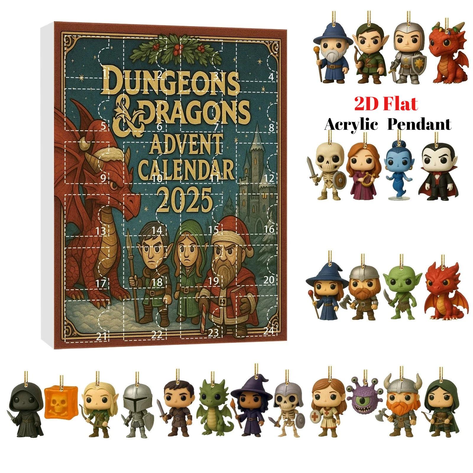 Календарь Адвента Dungeons and Dragons 2025, Календарь обратного отсчета на 24 дня с персонажами D&D, Подвесное украшение на елку one size разноцветный
Календарь Адвента Dungeons and Dragons 2025, Календарь обратного отсчета на 24 дня с персонажами D&D, Подвесное украшение на елку one size разноцветный