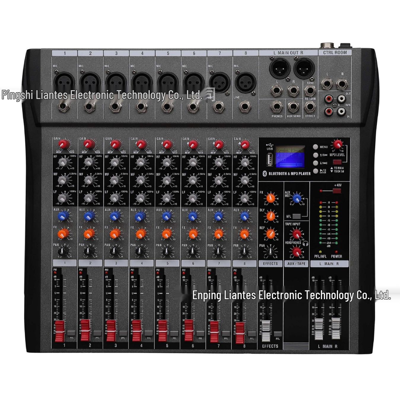 CT8 Профессиональный 8-канальный DJ-микшерный пульт с USB, Bluetooth и мониторингом для выступлений на сцене, в группе и на конференциях. EU Standard
CT8 Профессиональный 8-канальный DJ-микшерный пульт с USB, Bluetooth и мониторингом для выступлений на сцене, в группе и на конференциях. EU Standard