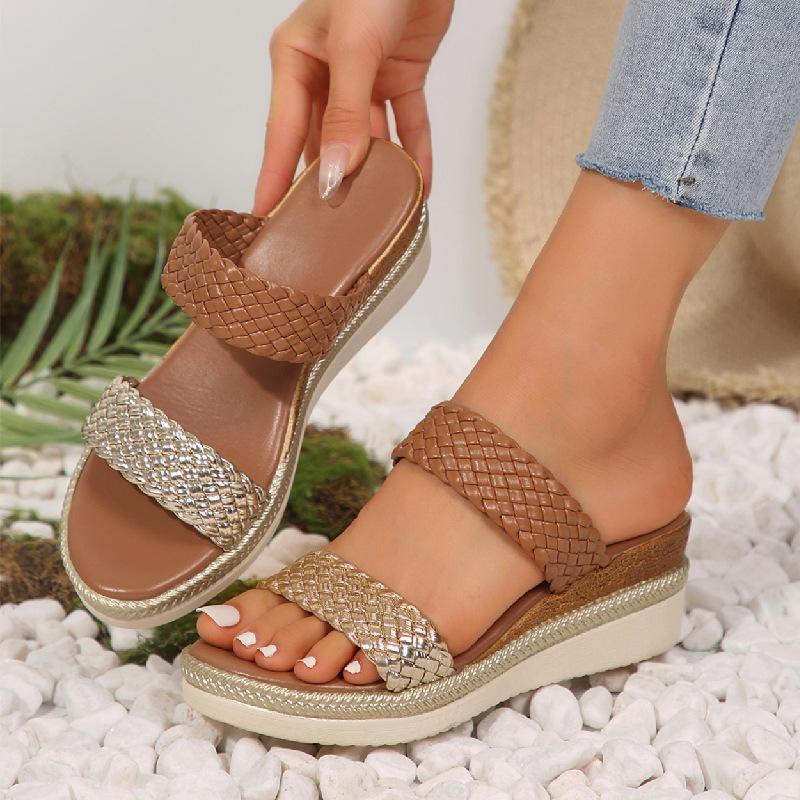 New Women s Wedge Slippers Summer Platform Sandals with Thick Comfortable Sole, Wide Width High Heel Flip Flops for Fashion Comfort 36 золотой
New Women s Wedge Slippers Summer Platform Sandals with Thick Comfortable Sole, Wide Width High Heel Flip Flops for Fashion Comfort 36 золотой