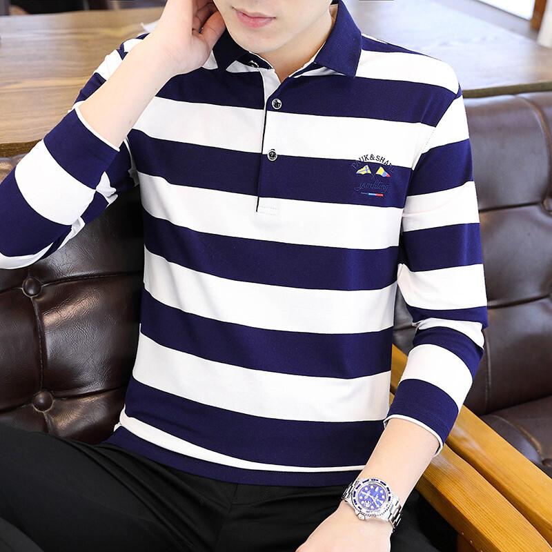 Autumn New Men s Long Sleeved T-shirt Striped Cotton Business Collar Men s Polo Shirt 4XL зелений
Autumn New Men s Long Sleeved T-shirt Striped Cotton Business Collar Men s Polo Shirt 4XL зелений