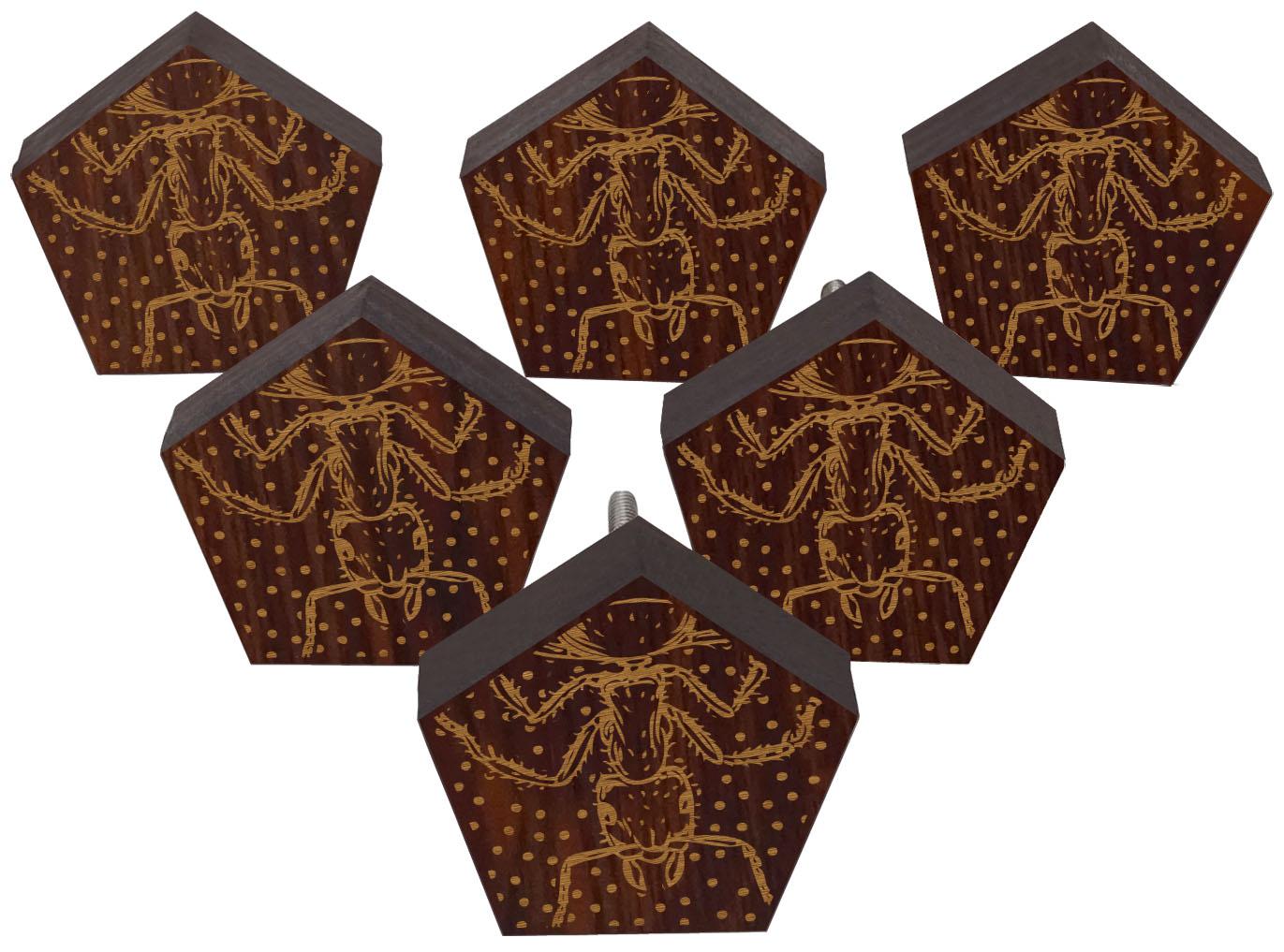 IBA Indianbeautifulart Brown Engraved Knobs Furniture Knobs Cabinet Drawer Pull Pack 2 x 2 Inches-Pentagon коричневий
IBA Indianbeautifulart Brown Engraved Knobs Furniture Knobs Cabinet Drawer Pull Pack 2 x 2 Inches-Pentagon коричневий
