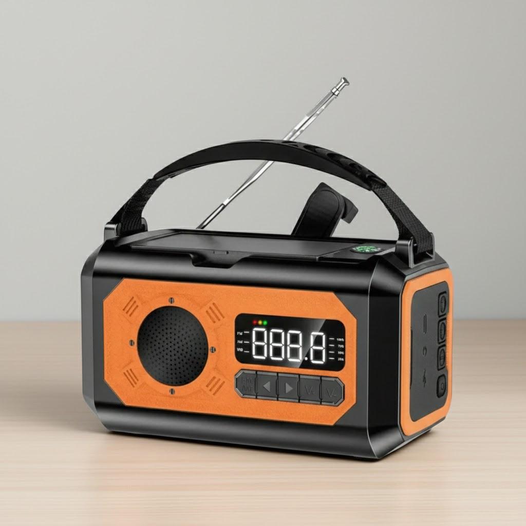 12000mAh Solar Emergency Radio Portable Outdoor Camping AM FM NOAA Weather Radio with Reading Lamp Solar Hand Crank Charger помаранчевий
12000mAh Solar Emergency Radio Portable Outdoor Camping AM FM NOAA Weather Radio with Reading Lamp Solar Hand Crank Charger помаранчевий