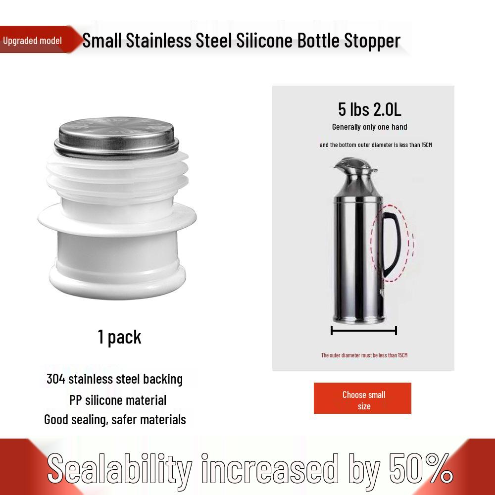Universal Food Grade 304 Insulated Bottle Cap with Lid - Thermos Flask/Kettle/Tea Bottle Stopper No specification
Universal Food Grade 304 Insulated Bottle Cap with Lid - Thermos Flask/Kettle/Tea Bottle Stopper No specification