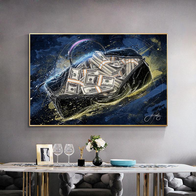 Inspirational Money Bag Wall Art Posters and Prints Money Art Canvas Painting Abstract Wall Picture for Living Room Home Decor No Frame 21*30cm No Frame
Inspirational Money Bag Wall Art Posters and Prints Money Art Canvas Painting Abstract Wall Picture for Living Room Home Decor No Frame 21*30cm No Frame