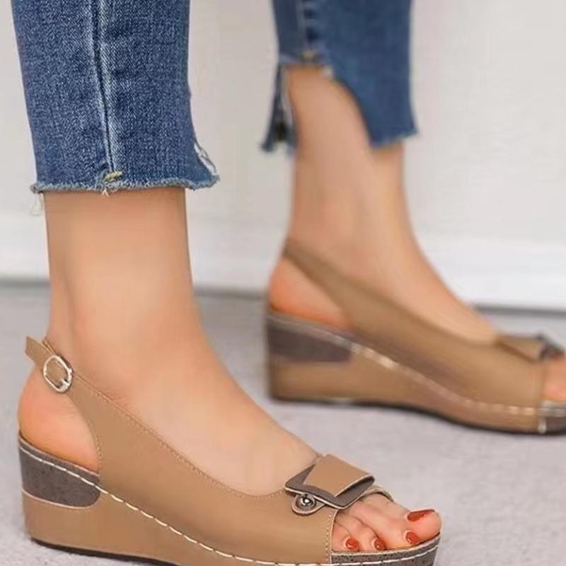 Новые летние женские сандалии, модная женская обувь в римском стиле, пляжные сандалии с открытым носком и пряжкой, женские сандалии на наклонном каблуке 43 хаки
Новые летние женские сандалии, модная женская обувь в римском стиле, пляжные сандалии с открытым носком и пряжкой, женские сандалии на наклонном каблуке 43 хаки