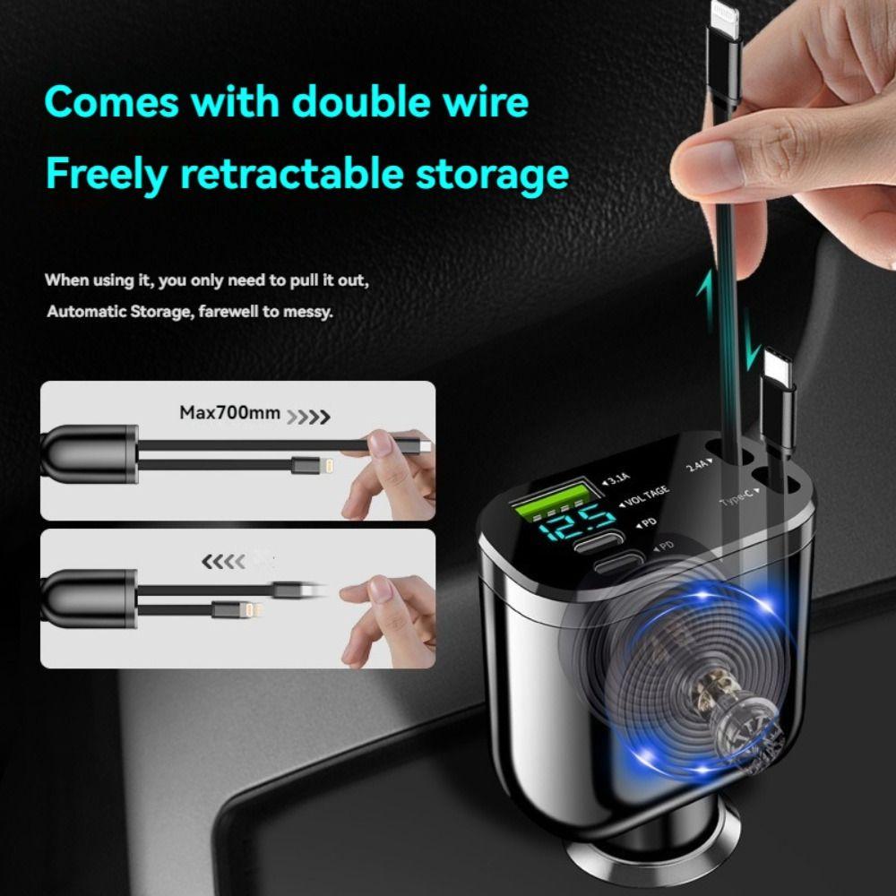 Rotatable Car Phone Charger 5 in 1 Vehicle Mounted Inverter Auto Charger Socket Part Car
Rotatable Car Phone Charger 5 in 1 Vehicle Mounted Inverter Auto Charger Socket Part Car