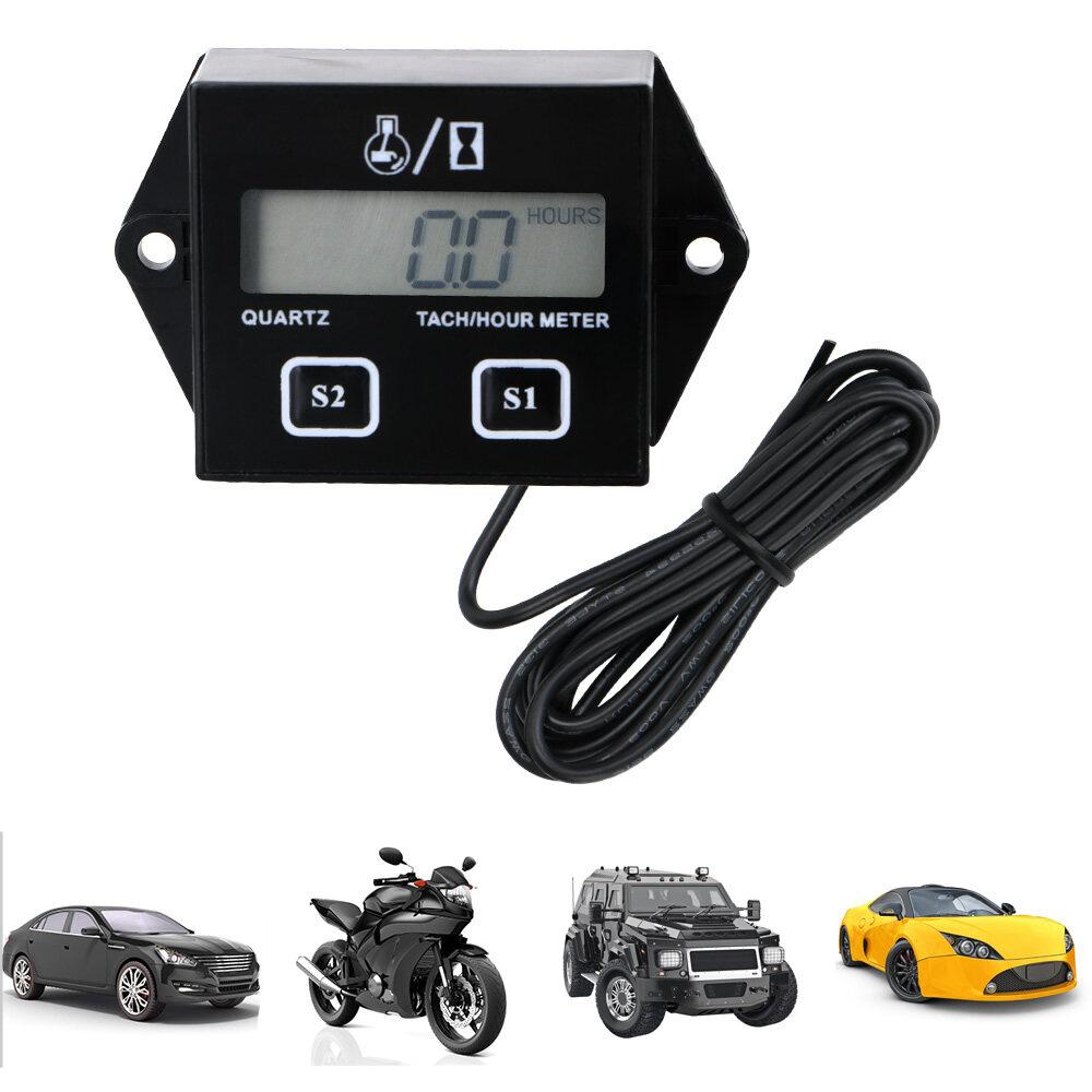 Motorcycle Inductive Digital LCD Display Tach Hour Meter Gauge Engine Tachometer Type A
Motorcycle Inductive Digital LCD Display Tach Hour Meter Gauge Engine Tachometer Type A