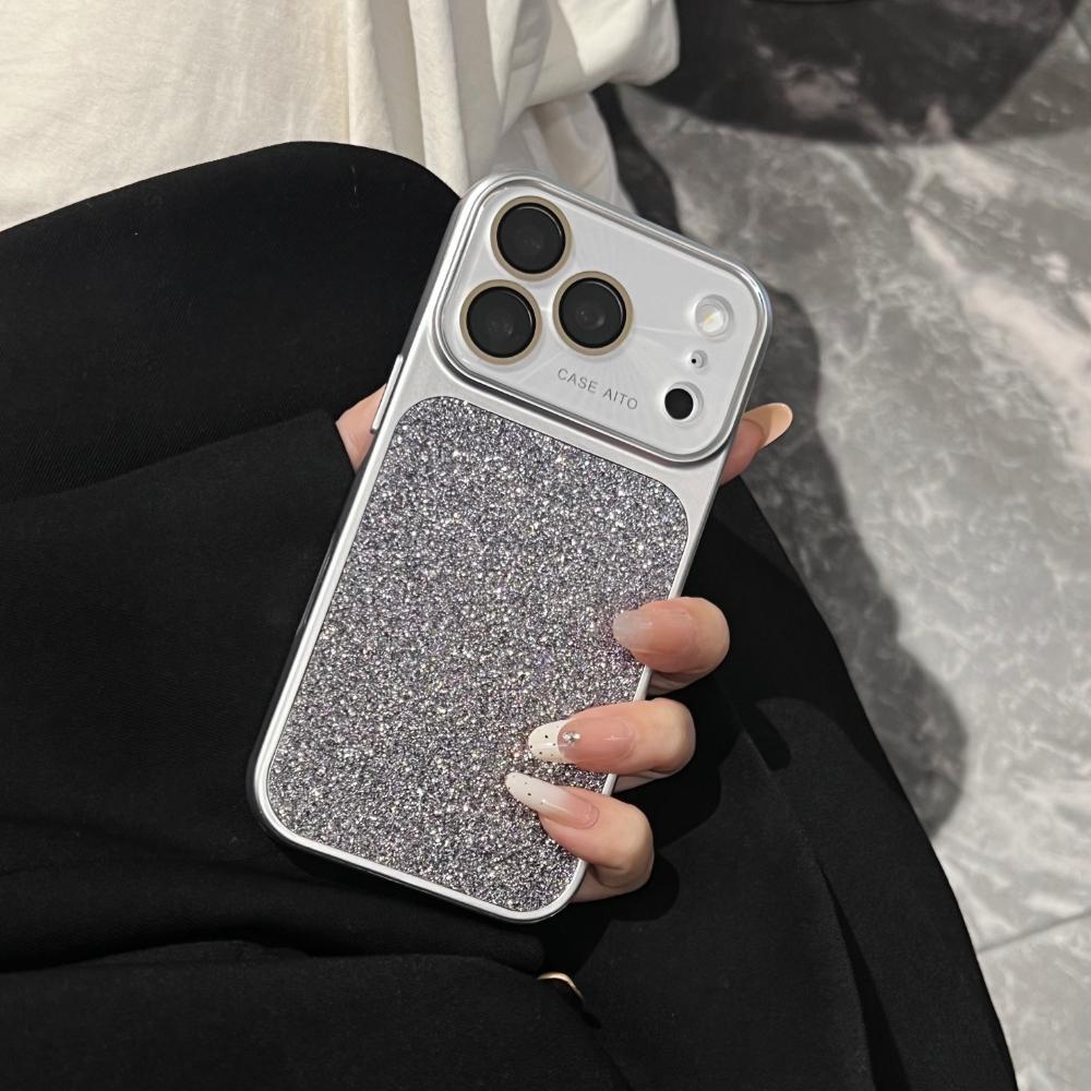 Fashion Shiny Glitter Protective Cover For IPhone 17 16 15 14 13 Pro Max Shockproof Lens Camera Protection Cases Bumper Shell iPhone17 сірий колір
Fashion Shiny Glitter Protective Cover For IPhone 17 16 15 14 13 Pro Max Shockproof Lens Camera Protection Cases Bumper Shell iPhone17 сірий колір