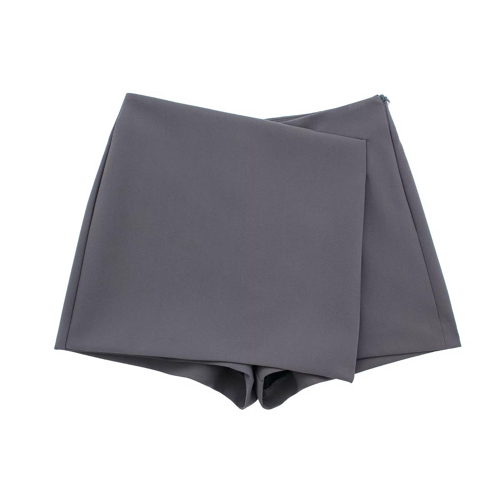 Шорты, юбки, женские летние асимметричные винтажные шорты с высокой талией и боковой молнией, женские мини-юбки, повседневные широкие шорты трапециевидной формы S серый
Шорты, юбки, женские летние асимметричные винтажные шорты с высокой талией и боковой молнией, женские мини-юбки, повседневные широкие шорты трапециевидной формы S серый