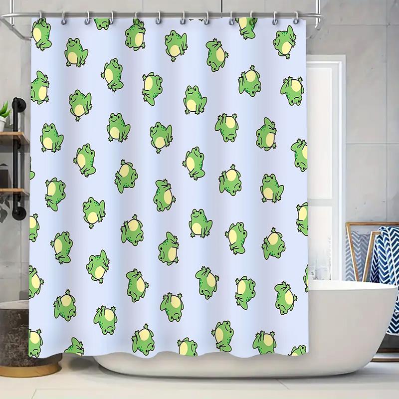 Cute Frog Shower Curtain Sets Waterproof Bathroom Decor Farmhouse Teal Blue Animals Pattern Fabric Backdrop For Tub W60H190(CM)-1 Pcs
Cute Frog Shower Curtain Sets Waterproof Bathroom Decor Farmhouse Teal Blue Animals Pattern Fabric Backdrop For Tub W60H190(CM)-1 Pcs