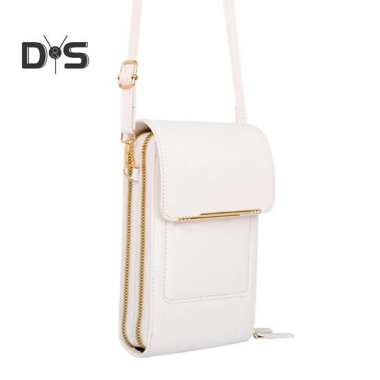 Маленькая сумка через плечо для сотового телефона, противоугонная сумка для телефона с прозрачным окном, кошелек из искусственной кожи для женщин белый
Маленькая сумка через плечо для сотового телефона, противоугонная сумка для телефона с прозрачным окном, кошелек из искусственной кожи для женщин белый