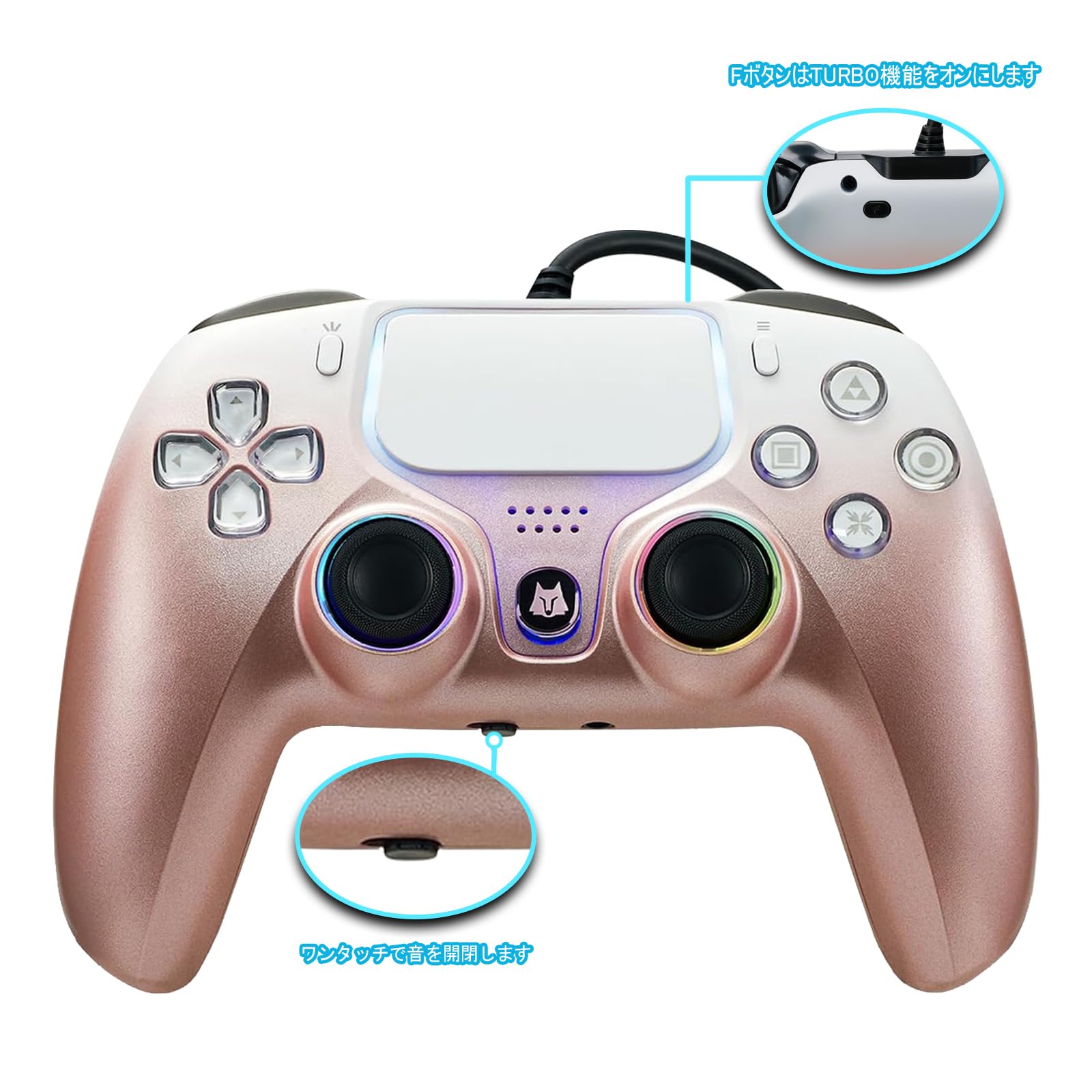 Дротовий контролер NBCP PS5, сумісний з DualSense, функція TURBO, сумісний з PS5, оснащений гіроскопічним датчиком, вібраційним джойстиком Pro/PS5 рожевий
Дротовий контролер NBCP PS5, сумісний з DualSense, функція TURBO, сумісний з PS5, оснащений гіроскопічним датчиком, вібраційним джойстиком Pro/PS5 рожевий