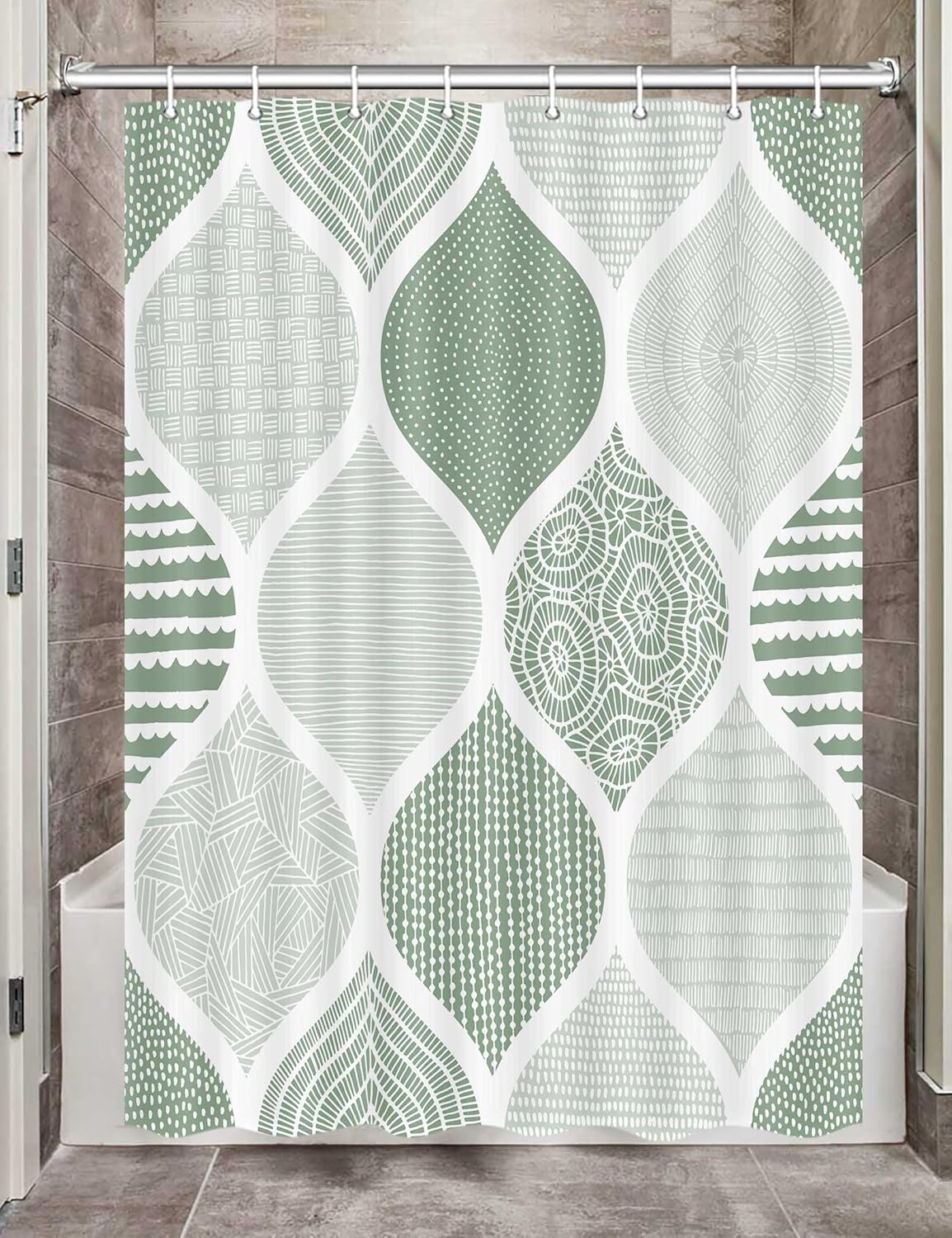 Bohemian Shower Curtain For Bathroom, Geometric Pattern Toilet Decoration Accessories Shower Curtain Belt 180X180Cm W60H190(CM)-1 Pcs
Bohemian Shower Curtain For Bathroom, Geometric Pattern Toilet Decoration Accessories Shower Curtain Belt 180X180Cm W60H190(CM)-1 Pcs