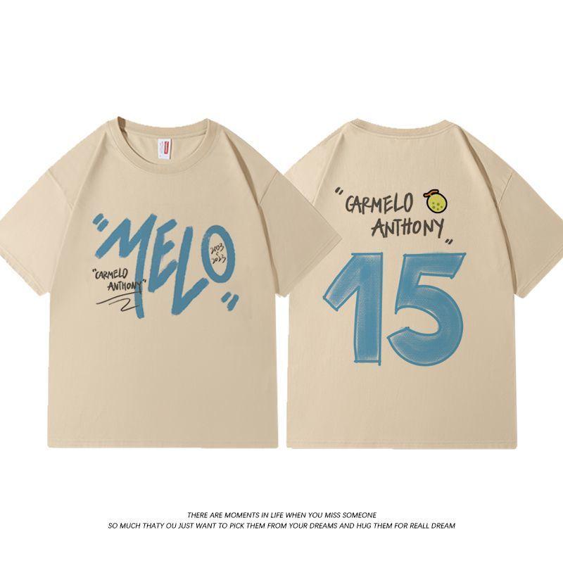 American Carmelo Anthony Letter Hand-painted Printing Cotton Short-sleeved Men s and Women s Trend Basketball Theme T-shirt Base S
American Carmelo Anthony Letter Hand-painted Printing Cotton Short-sleeved Men s and Women s Trend Basketball Theme T-shirt Base S