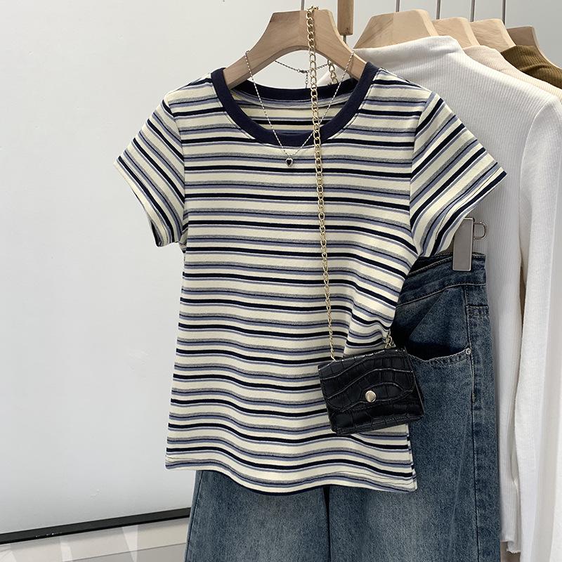 Women s American Stripe Color Block Straight Shoulder Tee - 2025 Summer Slim Fit, Short Sleeve, Hot Girl Style Extra Large
Women s American Stripe Color Block Straight Shoulder Tee - 2025 Summer Slim Fit, Short Sleeve, Hot Girl Style Extra Large