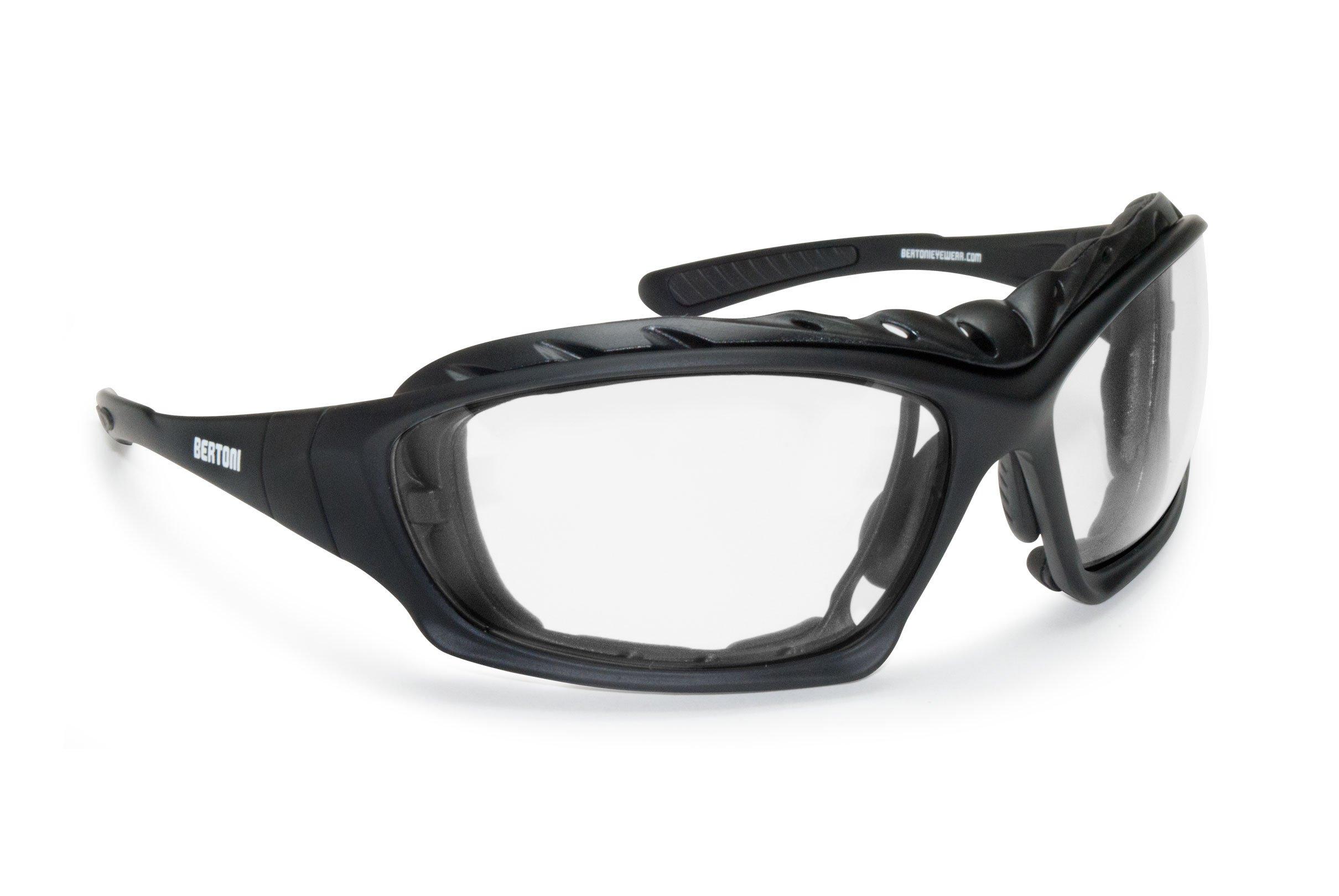 Фотохромные очки Bertoni Motorcycle Glasses - Оптический зажим для снятия линз по рецепту - Регулируемый носовой упор - мод. F366A
Фотохромные очки Bertoni Motorcycle Glasses - Оптический зажим для снятия линз по рецепту - Регулируемый носовой упор - мод. F366A