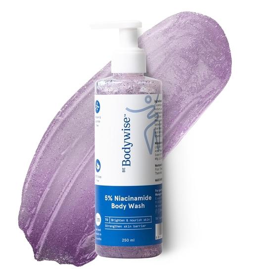 Be Bodywise 5% ниацинамид осветляющий гель для душа | Увлажняет и глубоко очищает кожу | Для сияющей и увлажненной кожи | Витамины B3 и E, 250 мл
Be Bodywise 5% ниацинамид осветляющий гель для душа | Увлажняет и глубоко очищает кожу | Для сияющей и увлажненной кожи | Витамины B3 и E, 250 мл