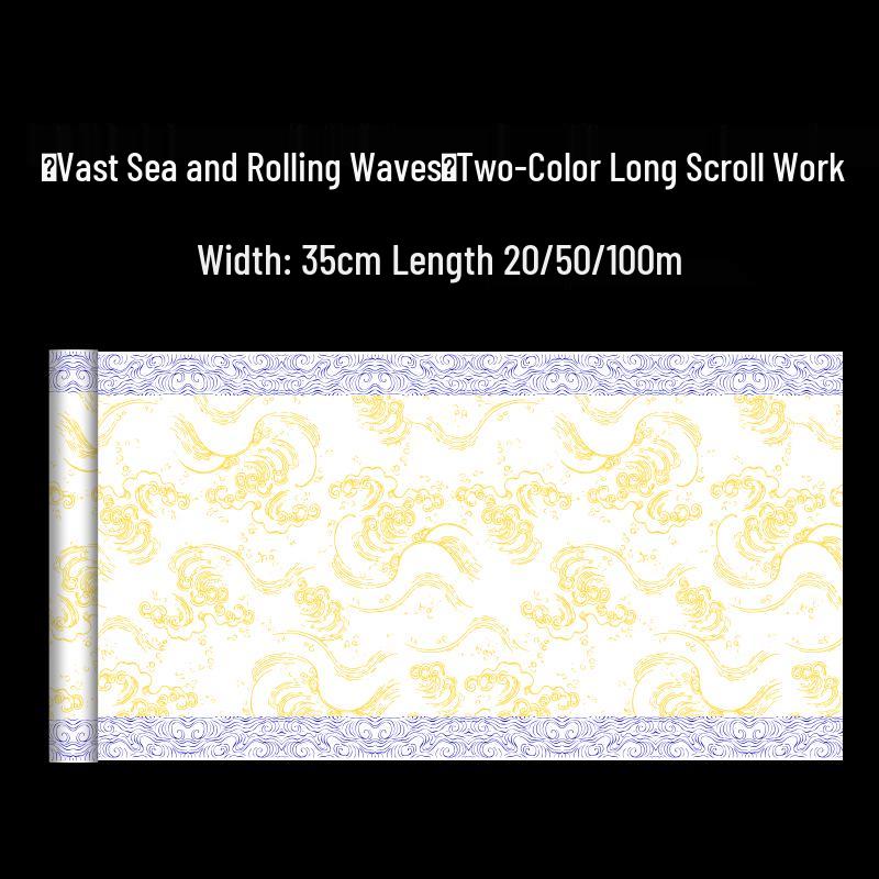 Exhibition-Grade Blue/White Gold-Plated Calligraphy Paper for Competition 20m (35cm wide)
Exhibition-Grade Blue/White Gold-Plated Calligraphy Paper for Competition 20m (35cm wide)