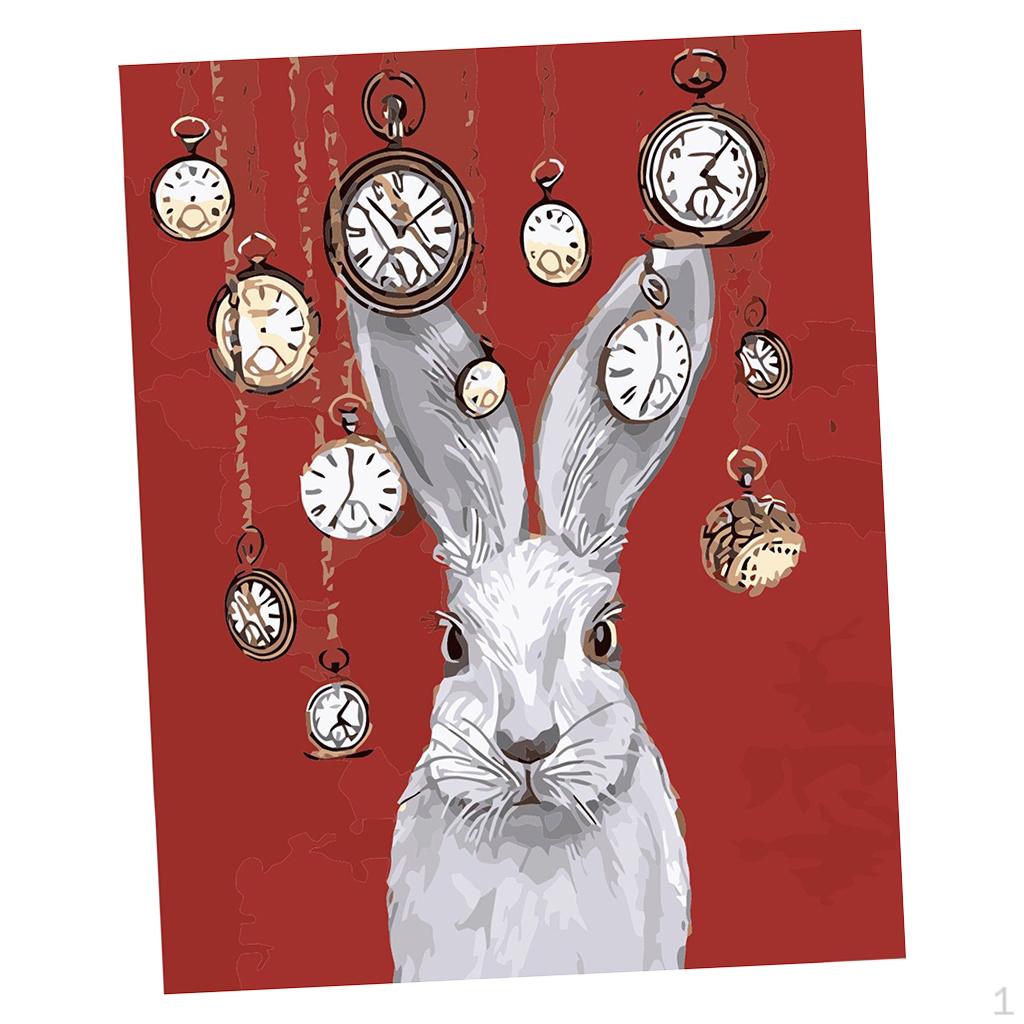 by number kits 16*20 inch, Large, frameless Rabbit Clock
by number kits 16*20 inch, Large, frameless Rabbit Clock