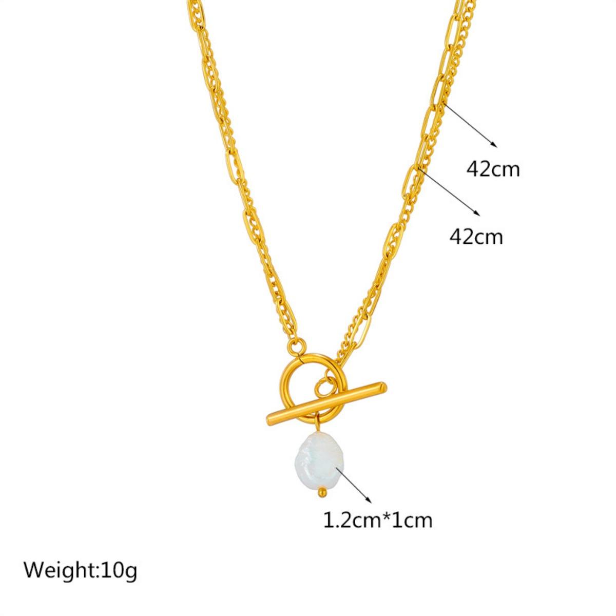 Pearl Pendant Necklaces, Stainless Steel Gold Color Layered Necklace Women, Minimalism Style Jewelry Accessories Collar Chain
Pearl Pendant Necklaces, Stainless Steel Gold Color Layered Necklace Women, Minimalism Style Jewelry Accessories Collar Chain