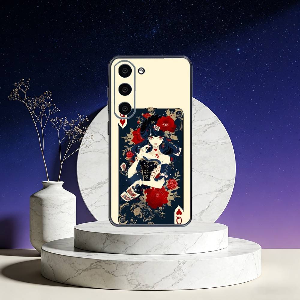 Queen of Hearts Playing Card Phone Case For Samsung Galaxy A73,A72,A71,A70,A53,A52,A51,Others Soft Black Cover Samsung a21s
Queen of Hearts Playing Card Phone Case For Samsung Galaxy A73,A72,A71,A70,A53,A52,A51,Others Soft Black Cover Samsung a21s