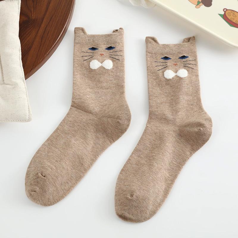 1 пара теплых носков, отводящих пот, с мультяшным котом, осенне-зимние, средней длины, милые напольные носки хаки
1 пара теплых носков, отводящих пот, с мультяшным котом, осенне-зимние, средней длины, милые напольные носки хаки